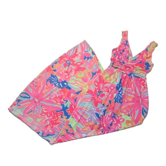 NWT Lilly Pulitzer Sloane Maxi in Playa Hermosa Floral Stretch Jersey Dress XS - Picture 5 of 7